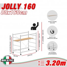 Trabattello JOLLY 160 (h lavoro 3,20 m)