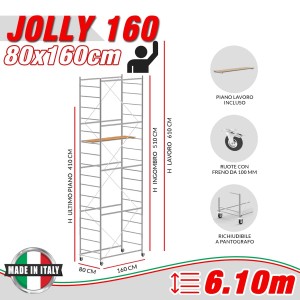 Trabattello JOLLY 160 (h lavoro 6,10 m)