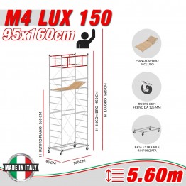 Trabattello M4 LUX 150 (h lavoro 5,60 m)