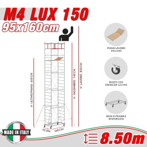 Trabattello M4 LUX 150 (h lavoro 8,50 m)