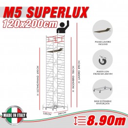 Trabattello M5 SUPERLUX (h lavoro 8,90 m)