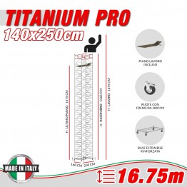 Trabattello TITANIUM PRO (h lavoro 16,75 m)