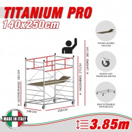 Trabattello TITANIUM PRO (h lavoro 3,85 m)